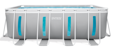Preview: Intex Prism Clearview Frame Rectangular Pool Set 400x200x122cm 